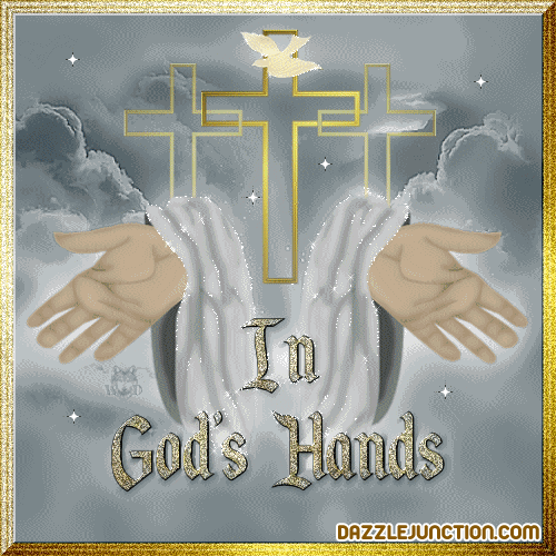 In Gods Hands Christian Comments greeting image