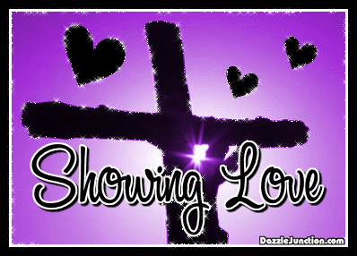 Showing Love Cross Christian Comments greeting image