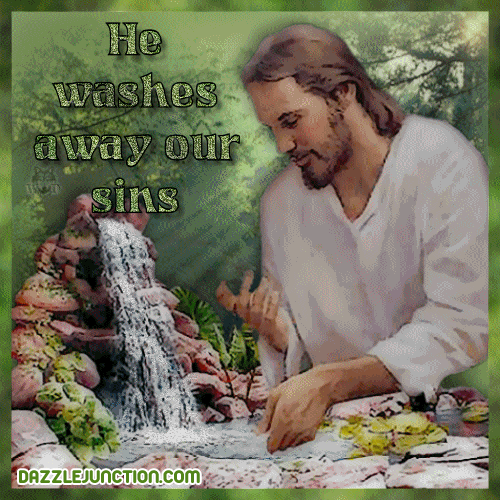 Washes Away Sins Christian Comments greeting image