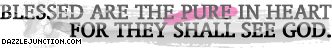 Blessedarethepure Christian Page Graphics greeting image