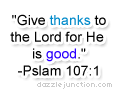 Give Thanks Christian Page Graphics greeting image