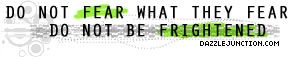 Donotfear Christian Page Graphics greeting image