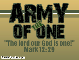 Army Of The One Christian Page Graphics greeting image