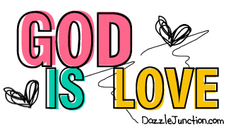 God Is Love Christian Page Graphics greeting image