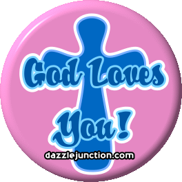 God Loves You Christian Page Graphics greeting image