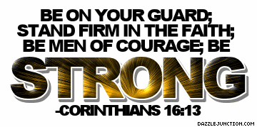 Strong Christian Page Graphics greeting image