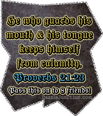 Keep From Calamity Christian Pass Around greeting image