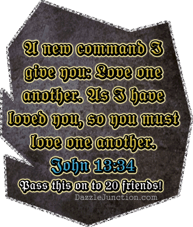 Love One Another Christian Pass Around greeting image