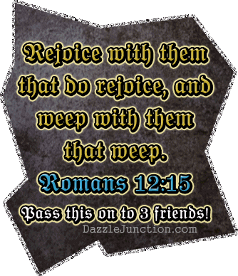 Rejoice Weep Christian Pass Around greeting image