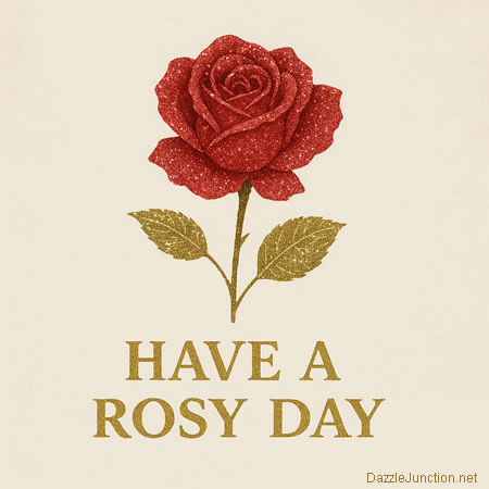 Glitter Rose Flowers greeting image