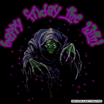 Monster Friday The 13th greeting image