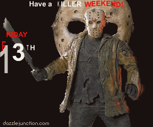 Killer Weekend Friday The 13th greeting image