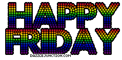 Colorful Happy Friday image