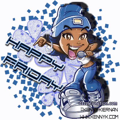 Happy Friday Blue image