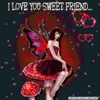 Love Sweet Friend Fairy Friendship greeting image