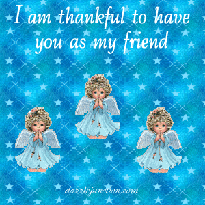 Thankful Friends Angel Friendship greeting image