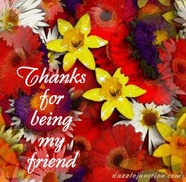 Thanks For Being Friend Friendship greeting image