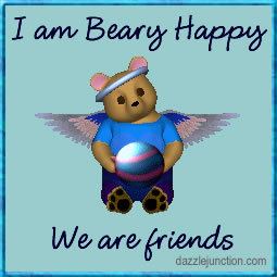 Beary Happy Friends Friendship greeting image