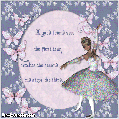 Friends Catch Tears Friendship greeting image