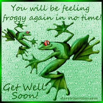 Feeling Froggy Dj Get Well greeting image
