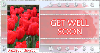 Sparkle Flower Get Well image