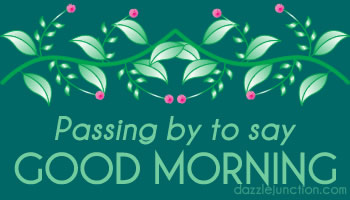 Floral Good Morning image