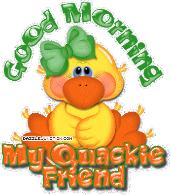 Quackie Morning Good Morning greeting image