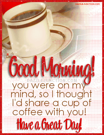 Share Cup Coffee Good Morning greeting image