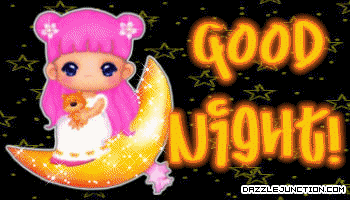 Moon Girl Good Night greeting image