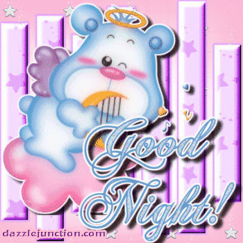 Good Night Bear Angel Dj image