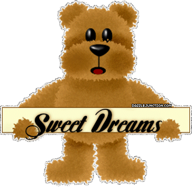 Sweet Dreams Bear Good Night greeting image