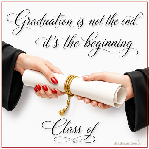 Beginning Graduation greeting image