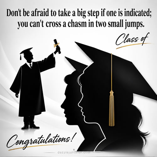Cross Chasm Graduation greeting image