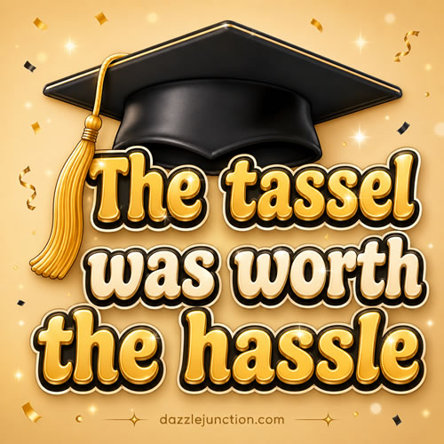 Tassle Hassle Graduation greeting image