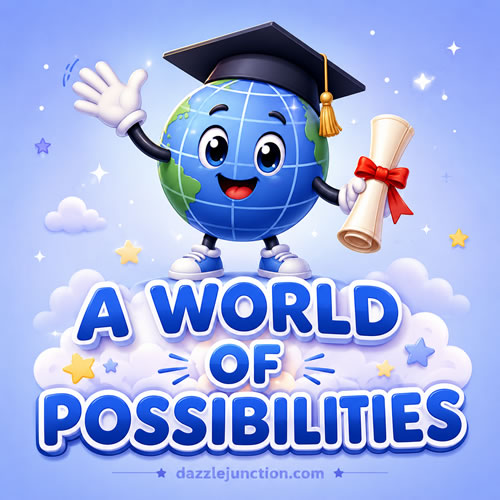 World Possibilities Graduation greeting image