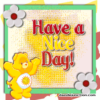 Carebear Nice Day Great Day greeting image