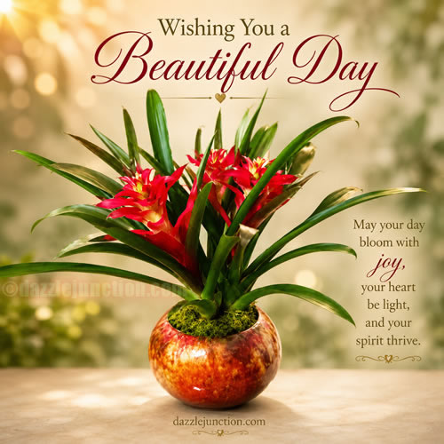 Beautiful Day Bromeliads Great Day greeting image