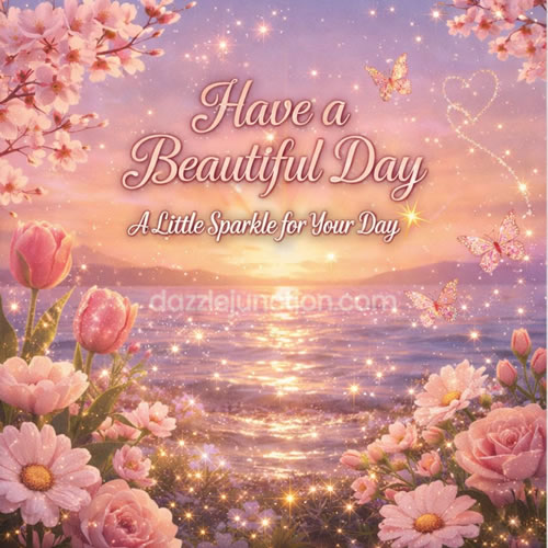 Beautiful Sparkle Day Great Day greeting image