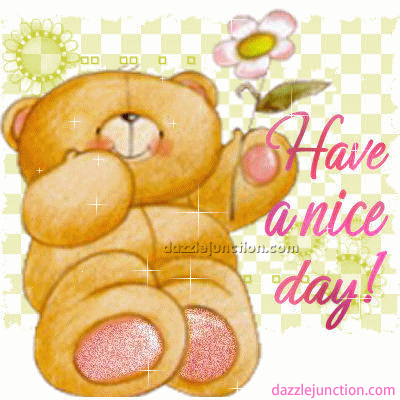 Cute Bear Great Day greeting image