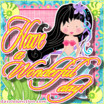 Mermaid Great Day greeting image
