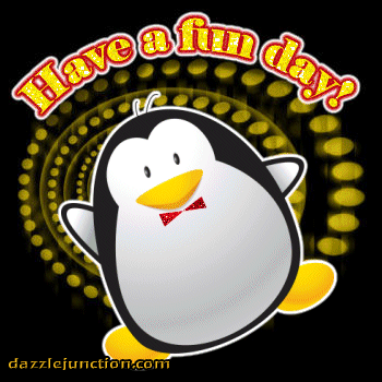 Penguin Great Day greeting image