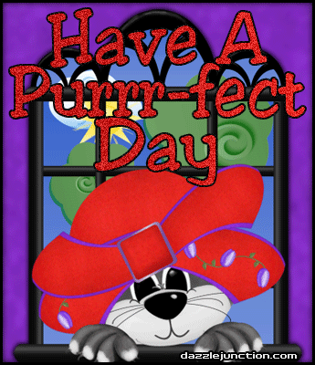 Purrrfect Day Great Day greeting image