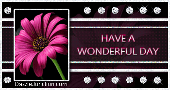 Sparkle Flower Day Great Day greeting image