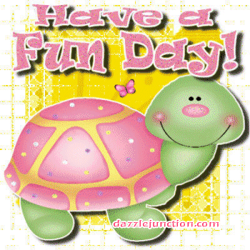 Turtle Fun Day Great Day greeting image