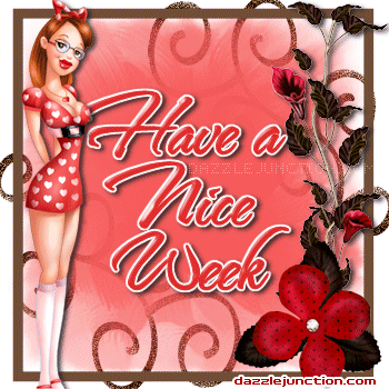 Girl Nice Week Great Week greeting image