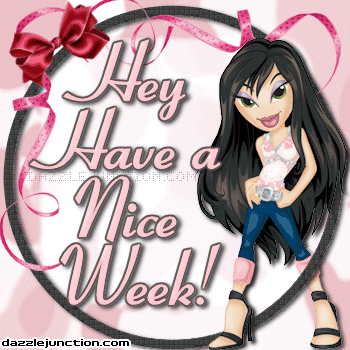 Nice Week Pink Great Week greeting image