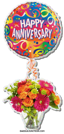 Anniversary Bouquet Happy Anniversary greeting image