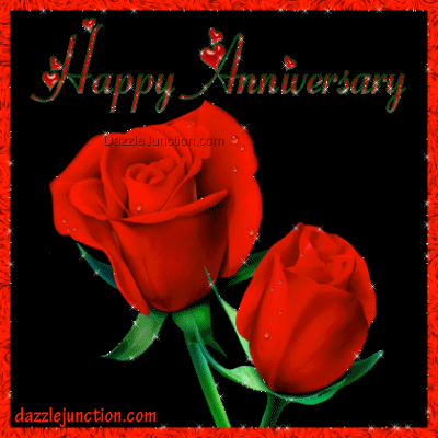 Red Rose Anniversary Happy Anniversary greeting image