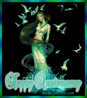 Fantasy Girl Happy Anniversary greeting image