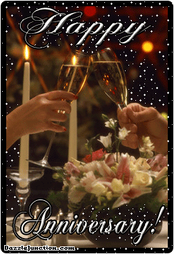 Anniversary Toast Happy Anniversary greeting image